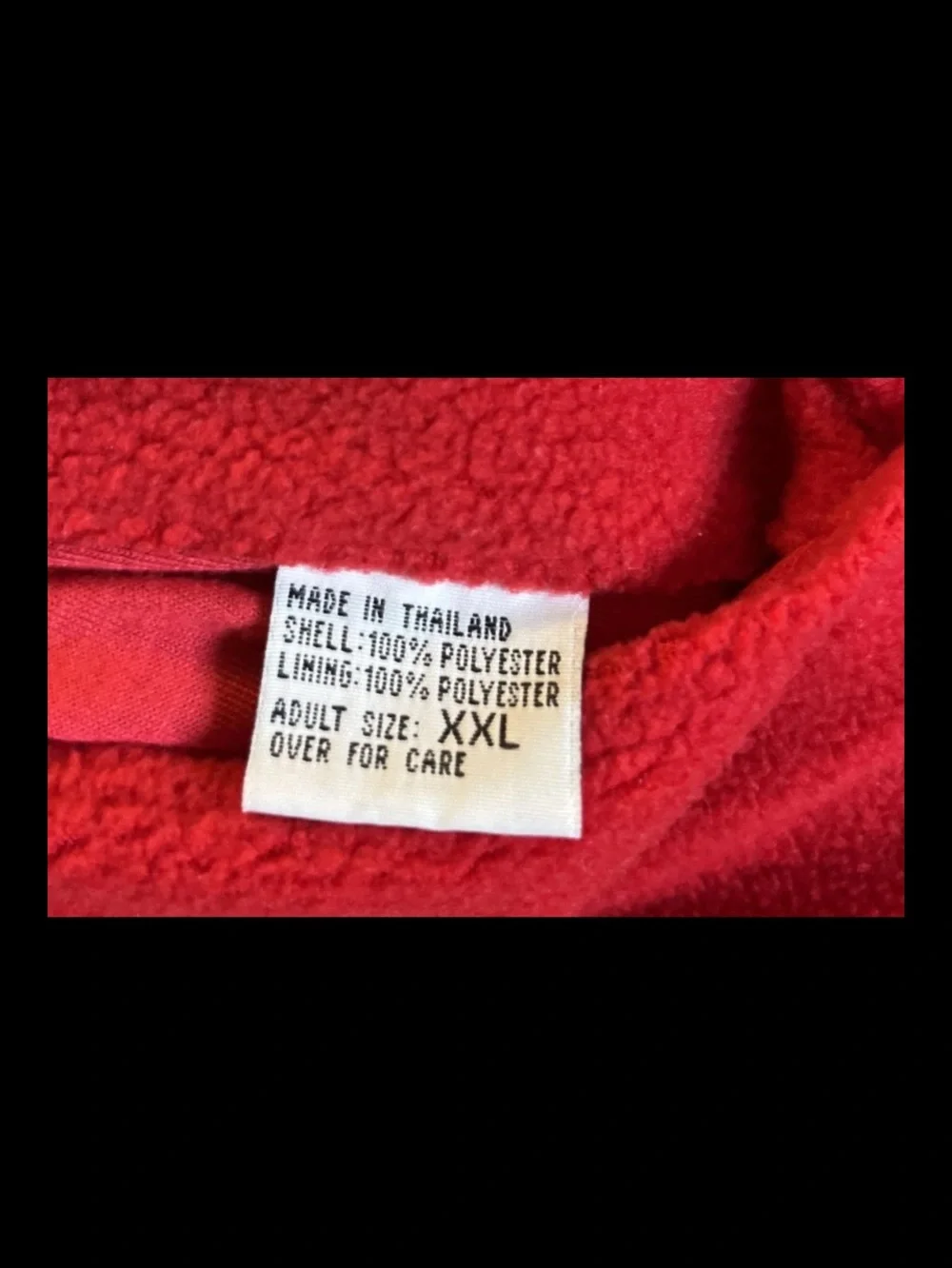 Marlboro Red Zip-Up Reversible Fleece Pullover XXL